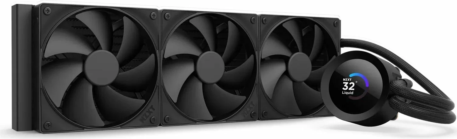 Ftohje me ujë AiO NZXT Kraken Plus 360 V2 RL-KN360-B2, radiator 360mm, LCD 1.54", 3x120mm PWM, e zezë