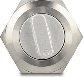 Switch rrotullues DeLOCK 22016, inox, IP65, 250V/2A, argjend