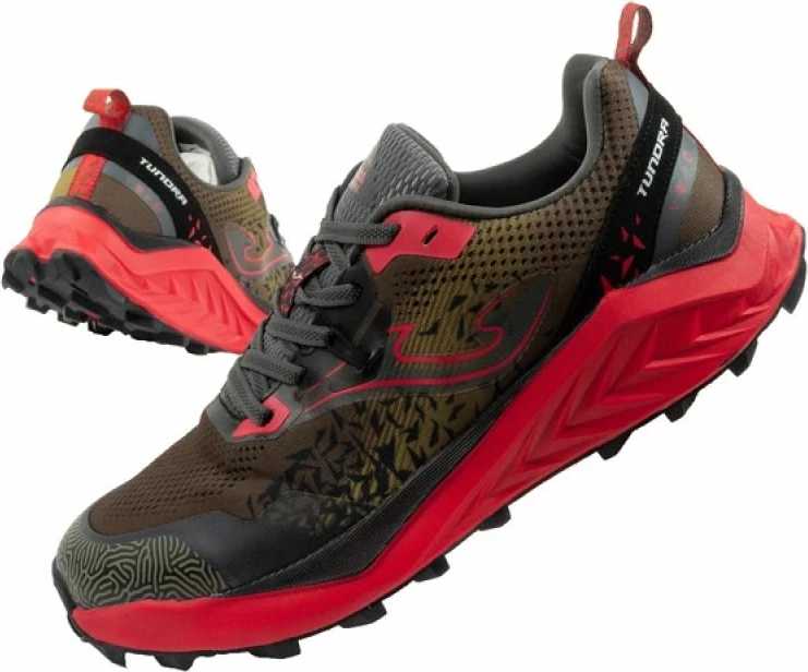 Atlete trail running për meshkuj Joma Tundra, khaki të kuqe