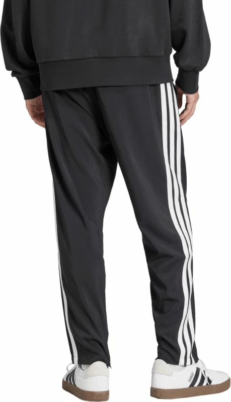 Pantallona meshkuj adidas Essentials 3-Stripes Stanford Open Hem JC8491, të zeza