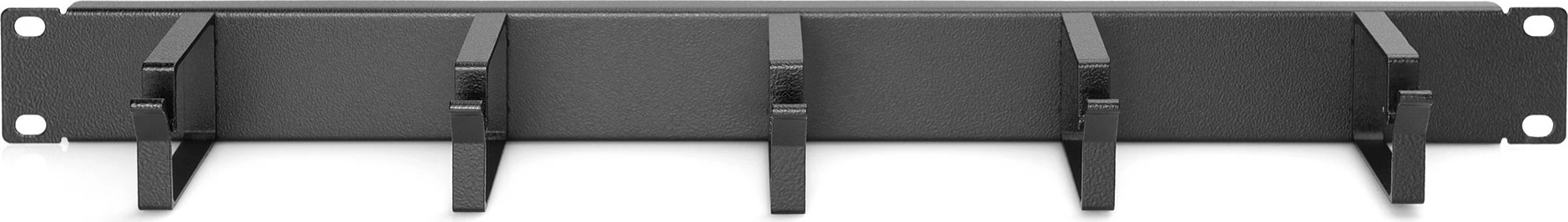 Panel për menaxhim kabllosh Digitus, 1U, 19 inch, 5 unaza, zi