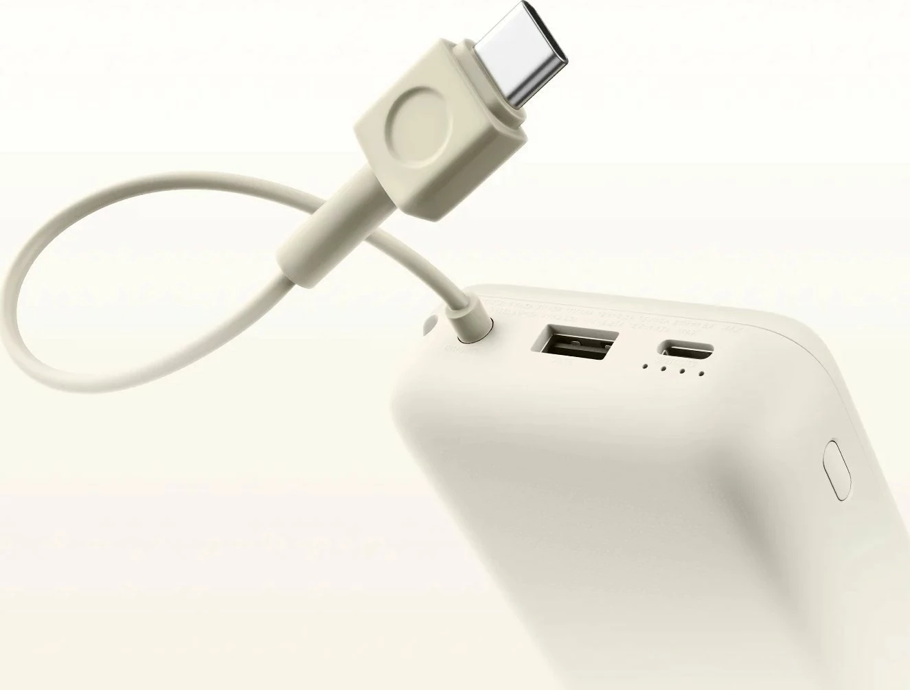 Powerbank Xiaomi PB2030MI 20000mAh 33W me kabllo USB-C të integrume, 3 porta, blu