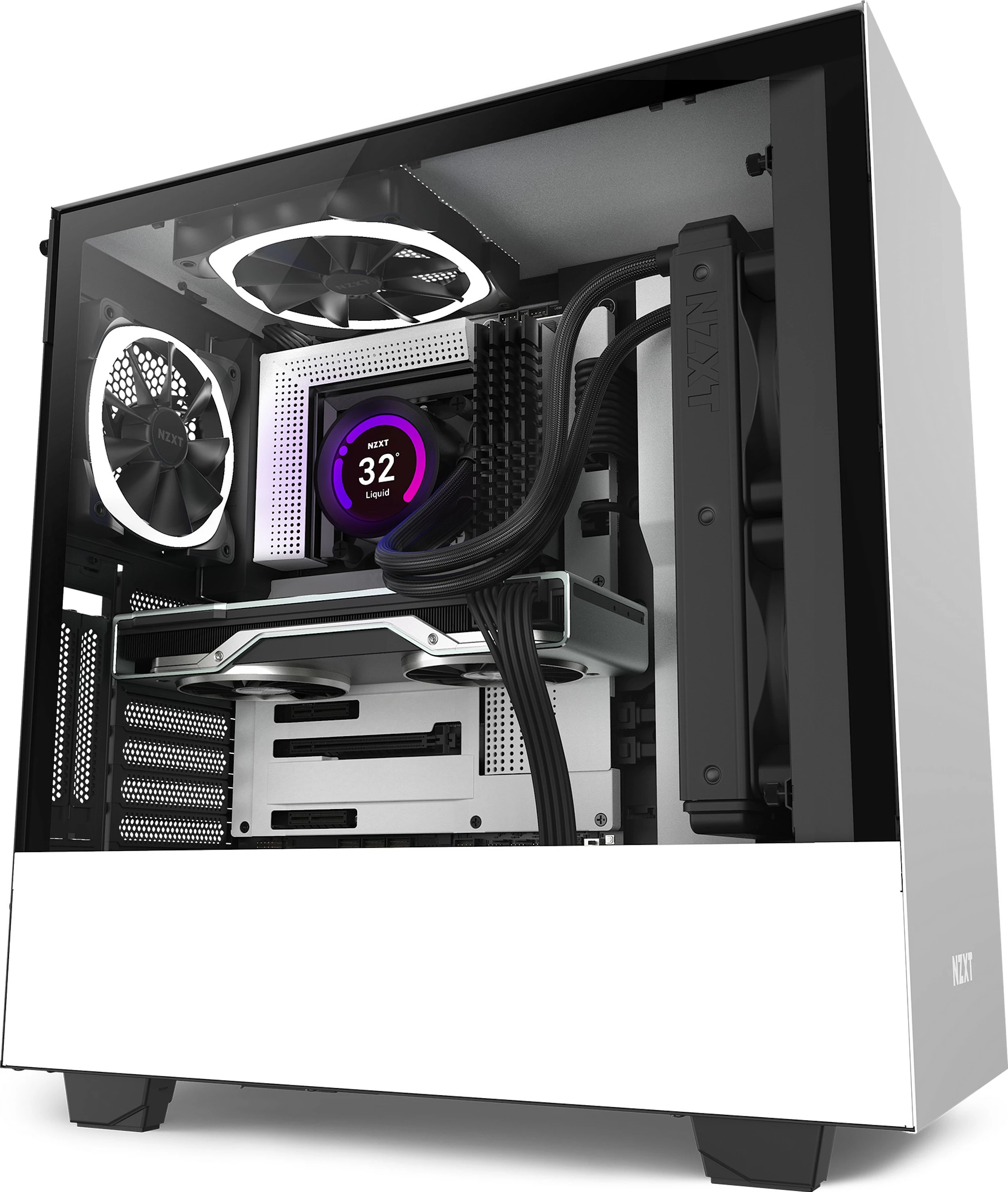 Ftohës uji AIO NZXT Kraken Z53 240mm, 2x120mm PWM, ekran LCD, i zi