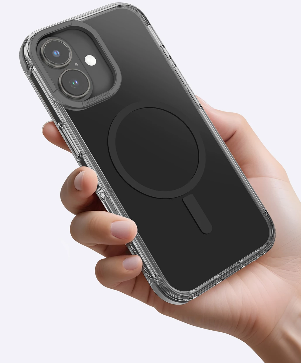 Mbështjellës AmazingThing Omni Mag Case për iPhone 16 Plus, i zi