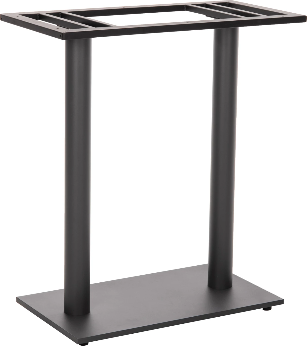 Bazë për tavolinë bar, FH478.20, lartësi mesatare, metal gri mat, 2-shtylla, 40x80x90 cm