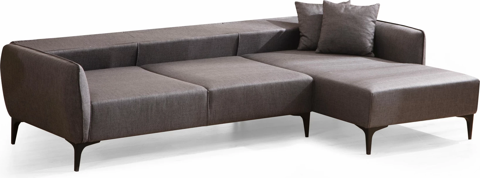 Kënd-sofë Atelier del Sofa, Belissimo, kënd i djathtë, ngjyrë gri e errët