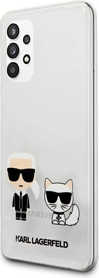 Mbështjellës hardcase Karl Lagerfeld KLHCA32CKTR për Samsung Galaxy A32 5G (A326), transparent, në kuti