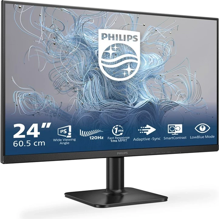 Monitor Philips 24E2N1110/00, 23.8", Full HD, LCD, Zi