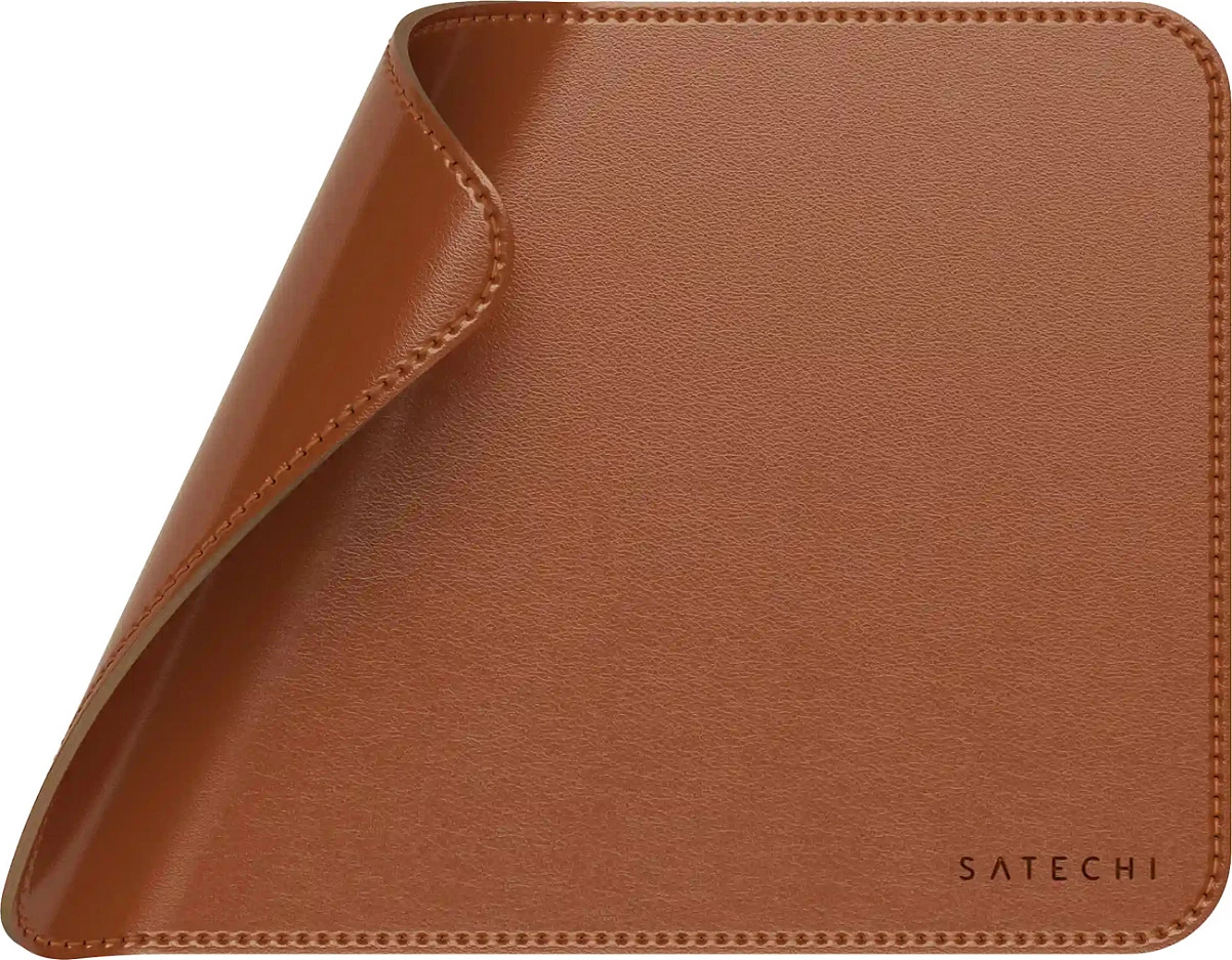 Mauspad Satechi Vegan-Leather Premium, 249 x 190 mm, kafe