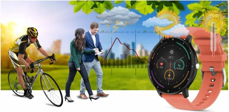 Smartwatch Gravity për meshkuj, e zezë