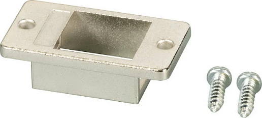 Kornizë montimi Keystone EFB Elektronik 1-Port, zink, ngjyrë inox