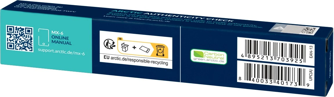 Pasta termike ARCTIC MX-6 ULTIMATE, 4 g, Gri