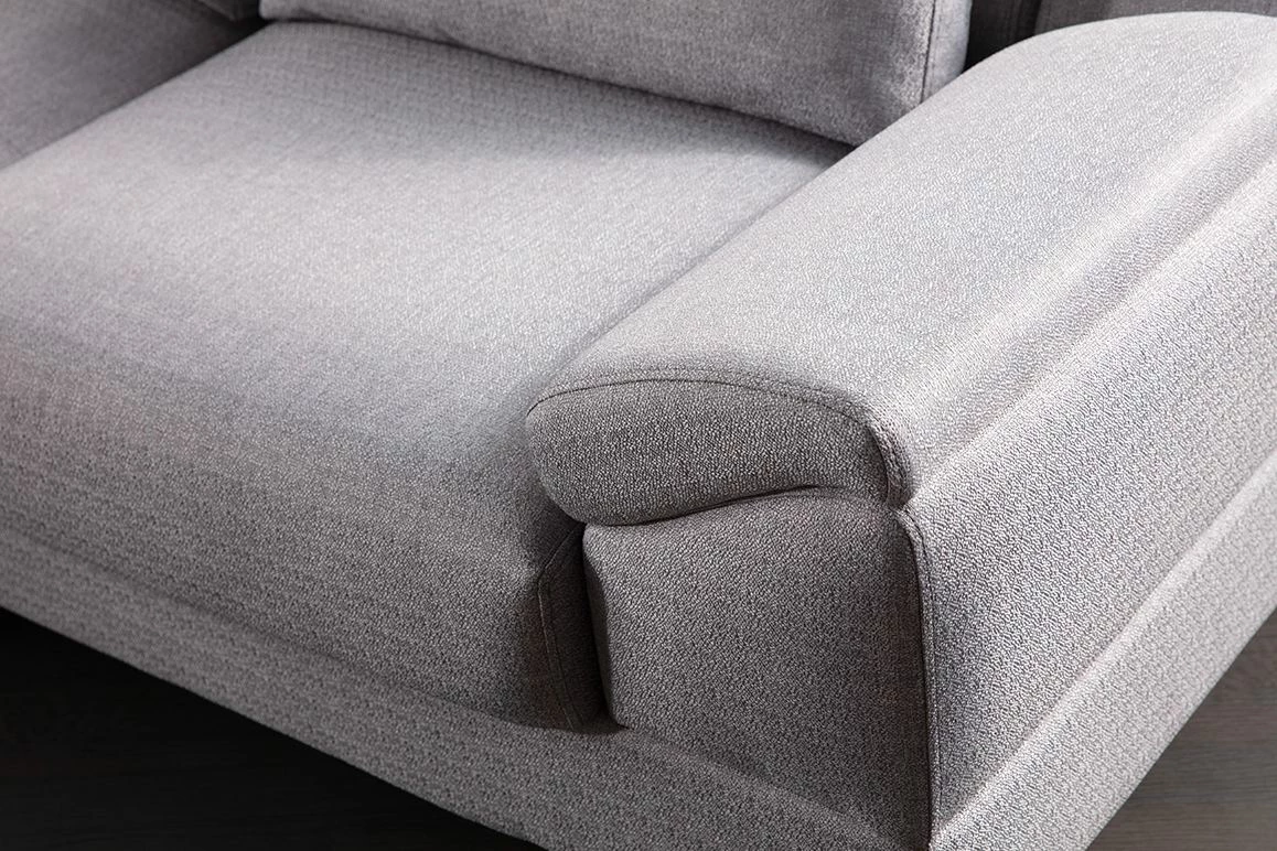 Kënd-sofë krevate Atelier del Sofa, ngjyrë gri, Aqua (Chl majtas + 2R)