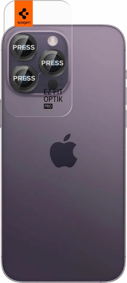 Mbrojtës xhami për kamerë Spigen Glas.tR EZ Fit Optik, për iPhone 14 Pro / Pro Max / 15 Pro / Pro Max / 16 Pro / Pro Max, 2 copë, Zi