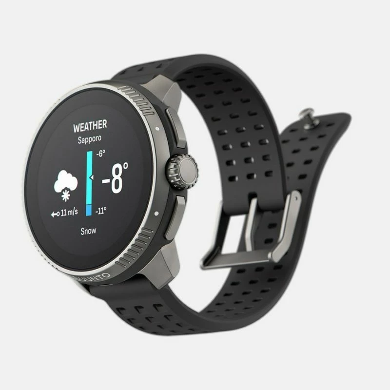orë sportive Suunto Race Titanium Charcoal, e zezë