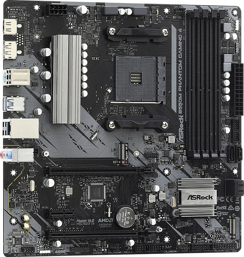 Pllakë amë ASRock B550M Phantom Gaming 4, Socket AM4, 128 GB, e zezë