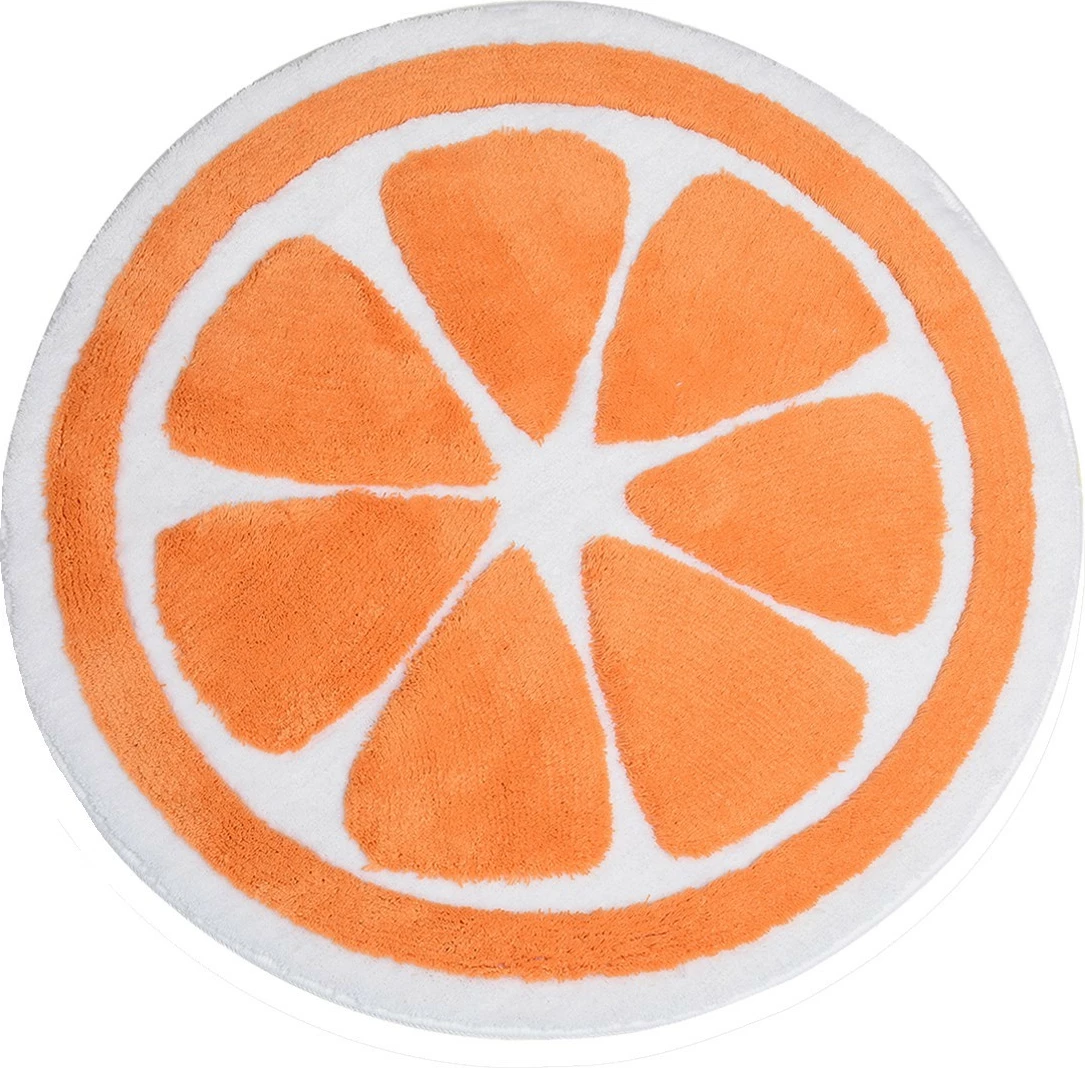 Tapet banje akrilik, dizajn portokalli, Mijolnir, 90cm