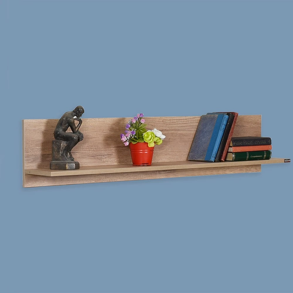 Raf muri Hanah Home, Raf-11-Tt-1, ngjyrë arr e çelët, 120x25x20cm