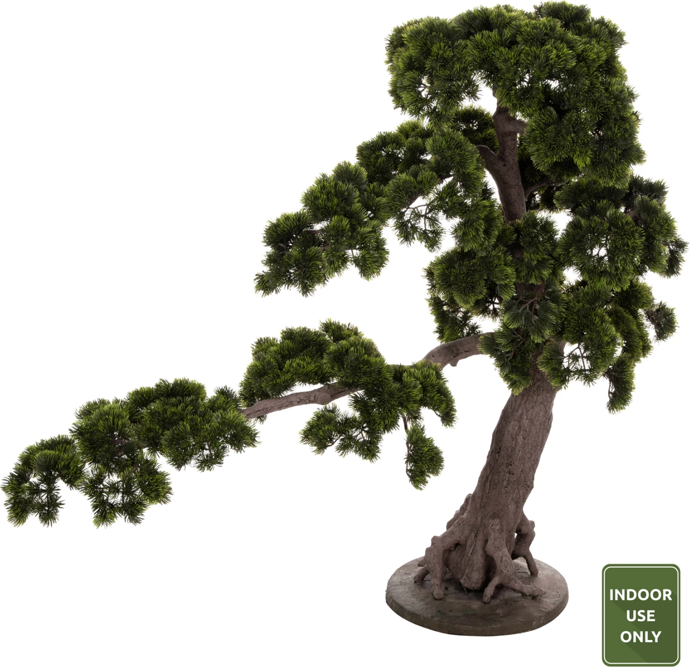 Bimë sintetike dekorative në vazo, FH7976, Pema e bukur e pishës (Bonsai), 55x130x114H cm