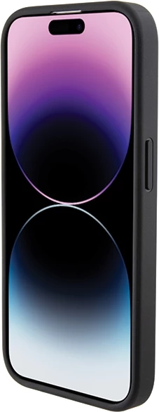 Mbështjellës BMW Stamped Tricolor Stripe për iPhone 15 Pro, i zi