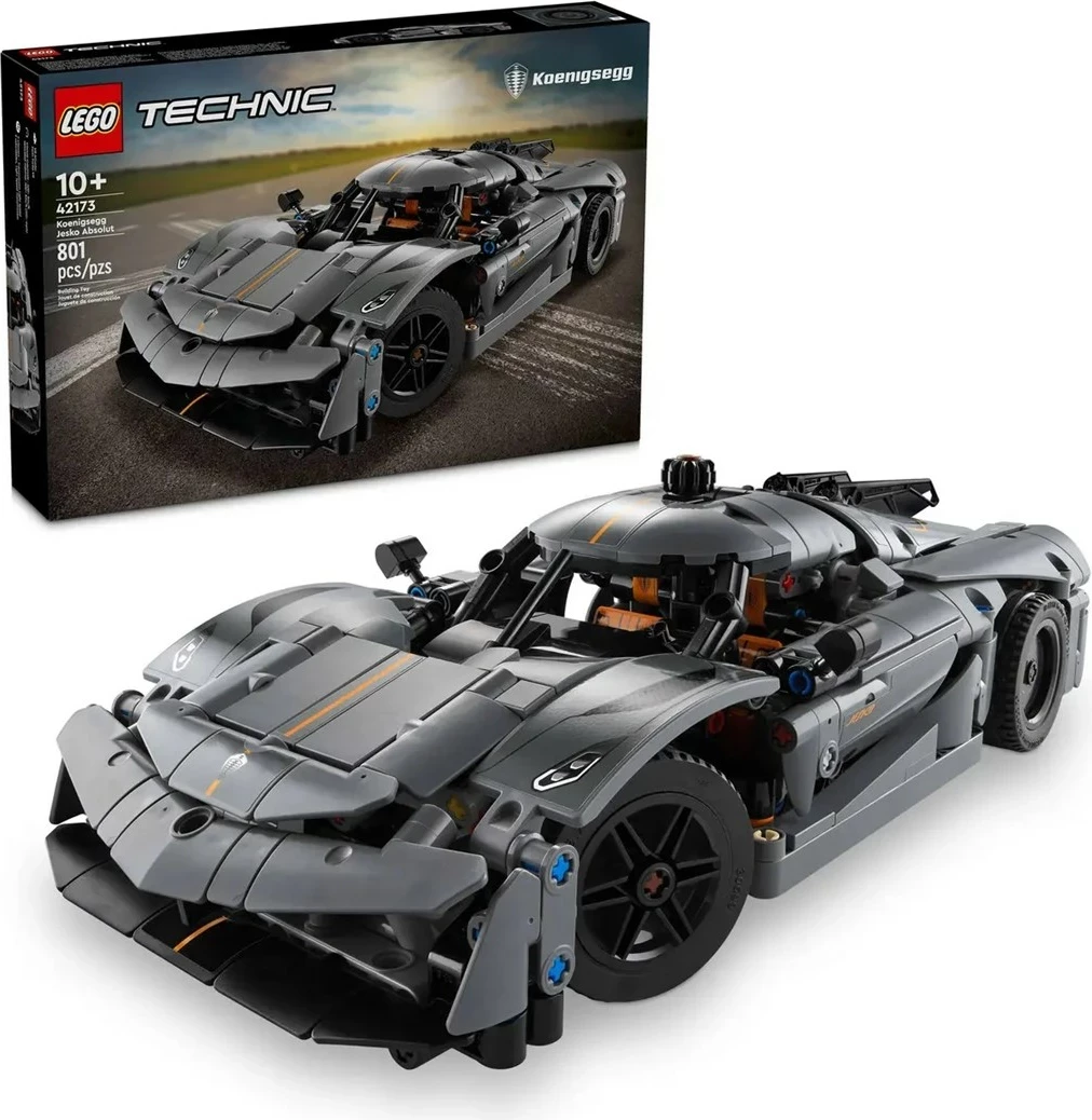 Set LEGO Technic 42173 Koenigsegg Jesko Absolute Grey Hypercar