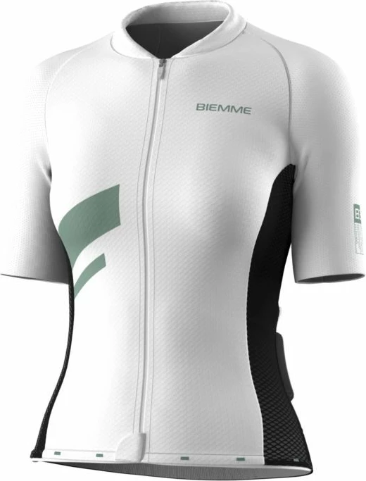 Maicë çiklizmi për femra Biemme, e bardhë dhe e gjelbër