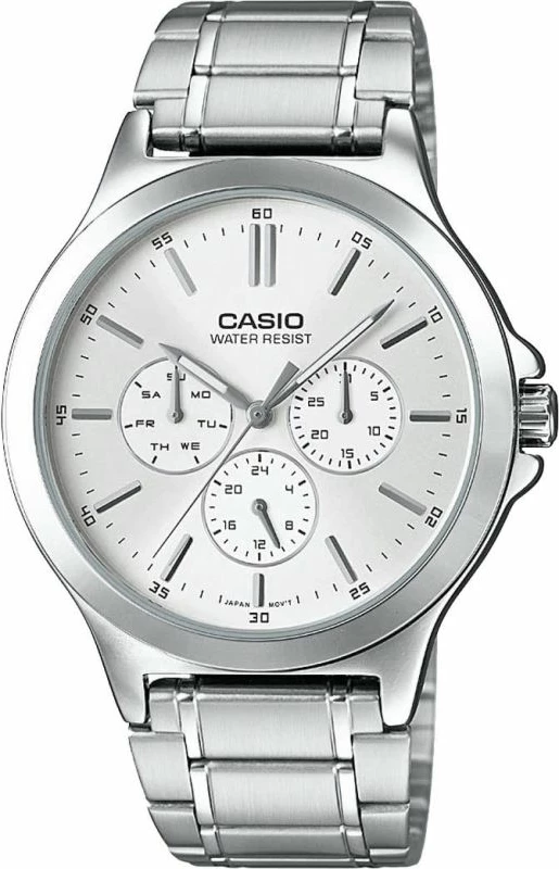 Orë dore për meshkuj CASIO, argjend