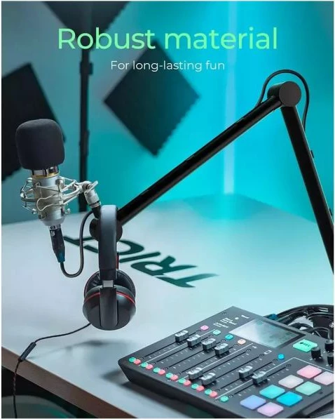 Mbajtëse mikrofoni me krah ICYBOX IB-MAG103B-T, max 1 kg, reach 825 mm, 3/8\" & 5/8\" thread, e zezë matte, 1 copë