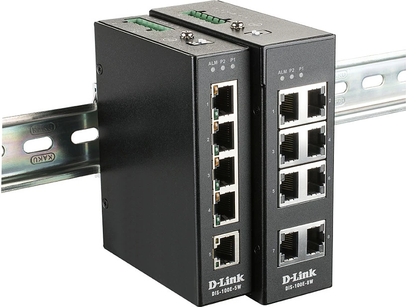 Switch D-Link DIS-100E-5W, 5 porta Fast Ethernet, unmanaged, industrial, i zi