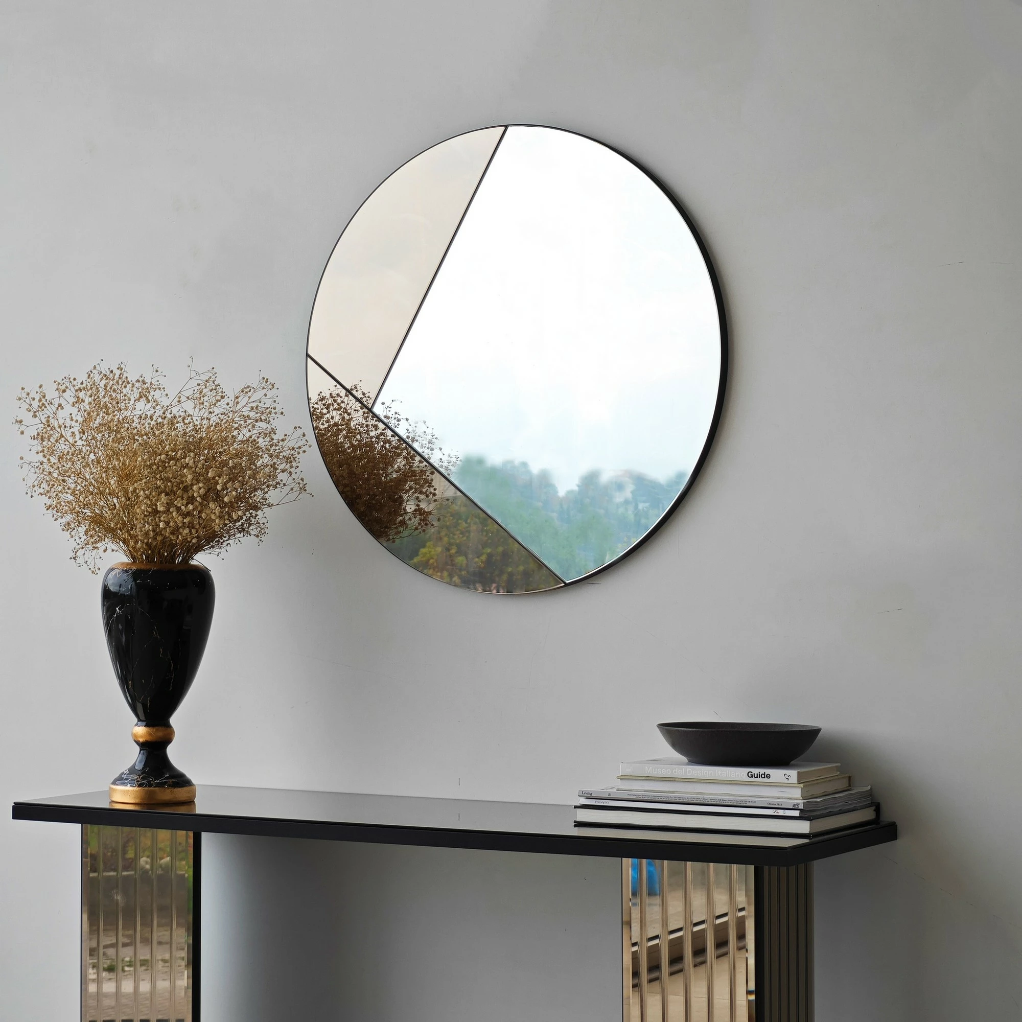 Pasqyrë dekorative Skye Decor, bronzi, Cicero, 60x60cm