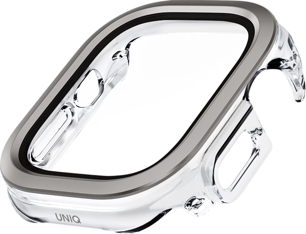 Mbështjellës UNIQ Voute për Apple Watch Ultra 49mm, xham i temperuar, argjend