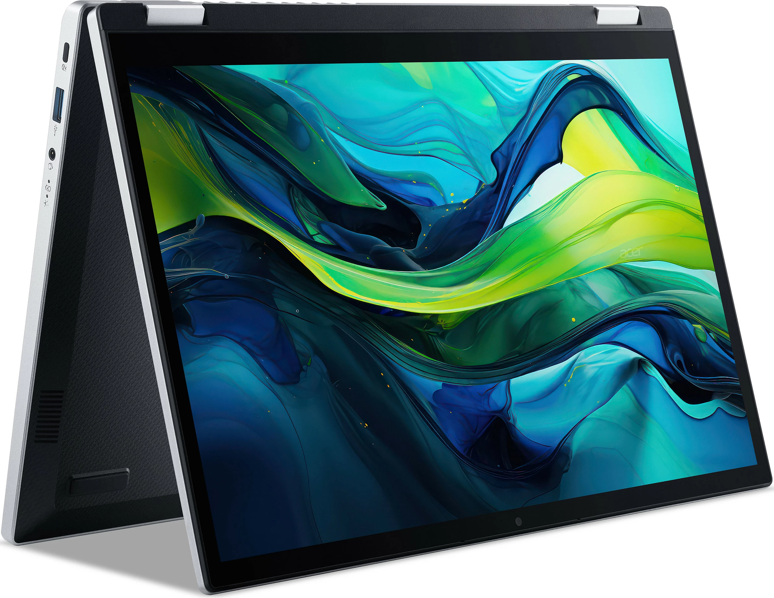 Laptop 2-n-1 Acer Aspire Go Spin 14 AGSP14-31PT-325W, Intel Core 3, 8GB RAM Memorje, 512GB SSD, 14" Touch, Windows 11 Home, Pure Silver