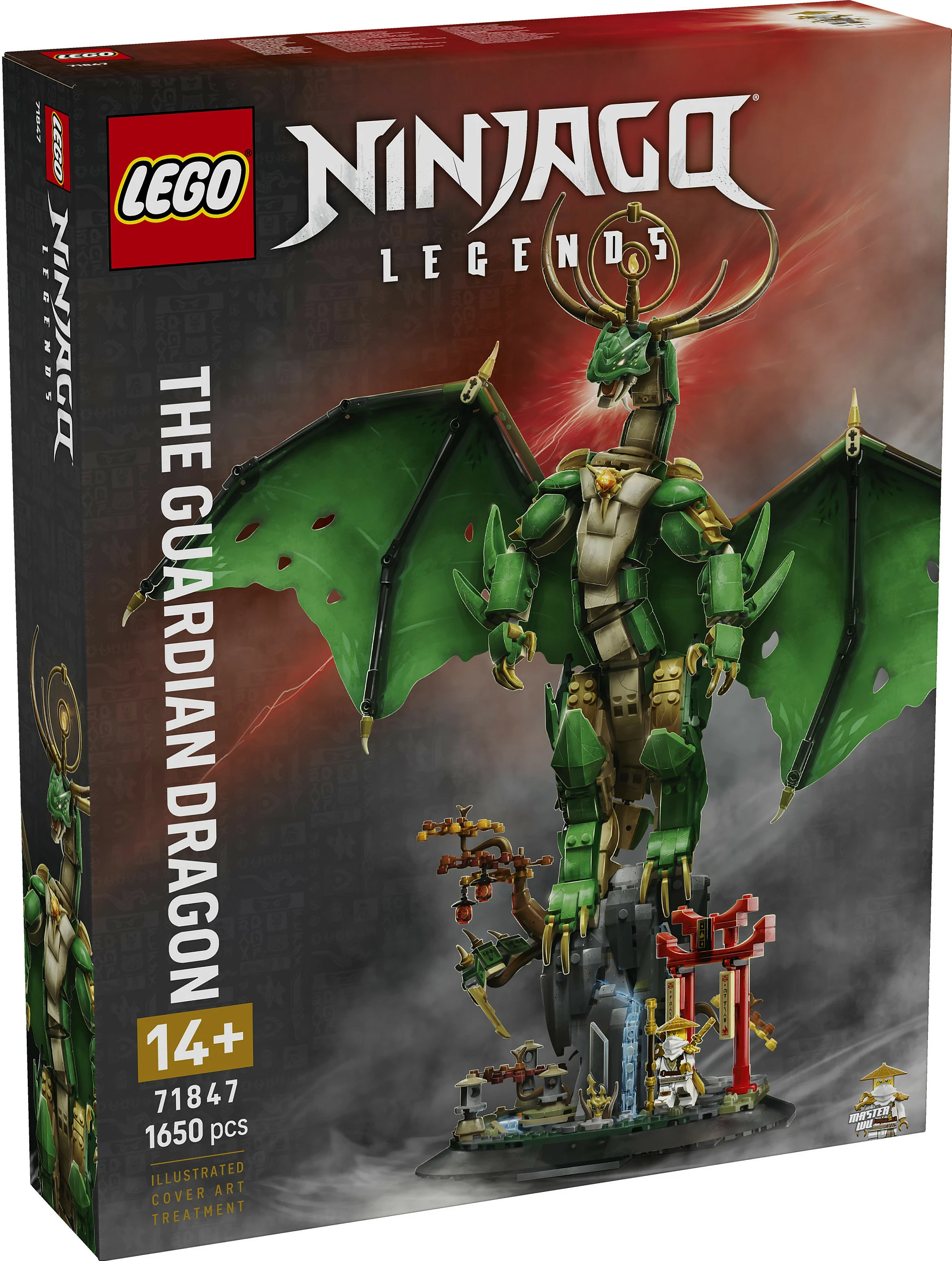 Set ndërtimi LEGO NINJAGO The Guardian Dragon 71847, 1650 copë, 14+, shumëngjyrësh