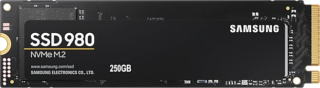 SSD disk Samsung 980 250GB NVMe M.2 2280 PCIe 3.0 x4, e zezë