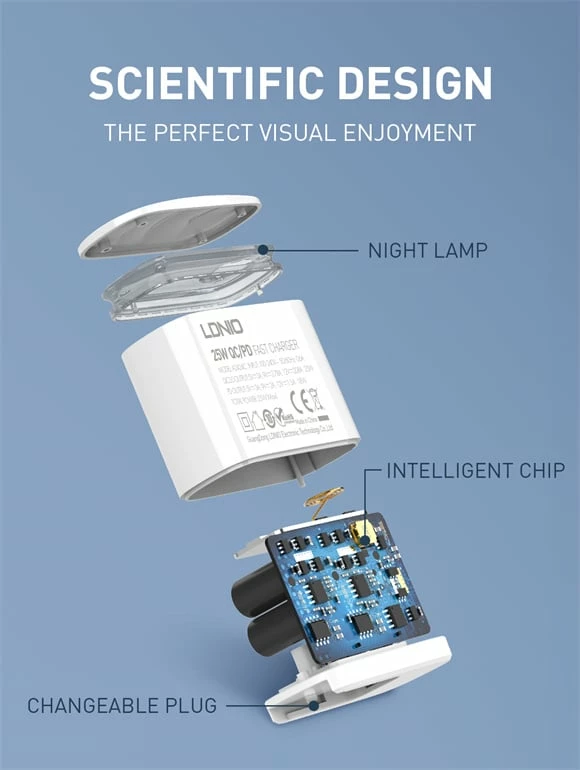 Karikues LDNIO A2423C (Bardhë)