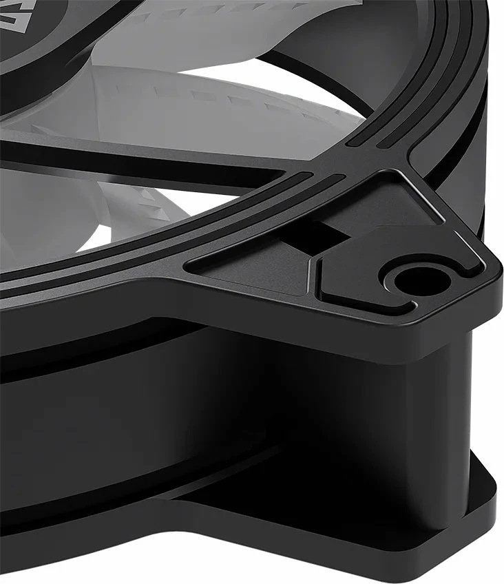 Ventilator kasë PC Modecom Volcano Apex 120 ARGB Reverse FAN-APEX-120R-ARGB-100 120mm PWM, i zi