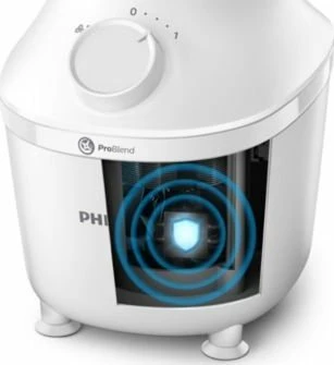 Blender Philips HR2041/00 450 W, 1 L, ProBlend, bardhë