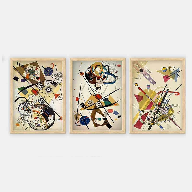 Pikturë dekorative me kornizë (3 copë), Wallity, 3NTC_UN2962870_5575