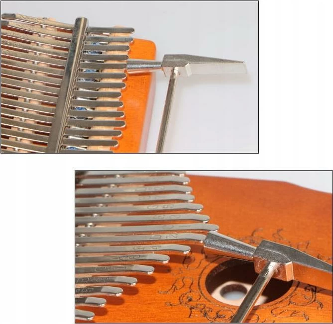 Kalimba Zenwire K-01 17 taste dru mahagoni me set aksesorësh, kafe