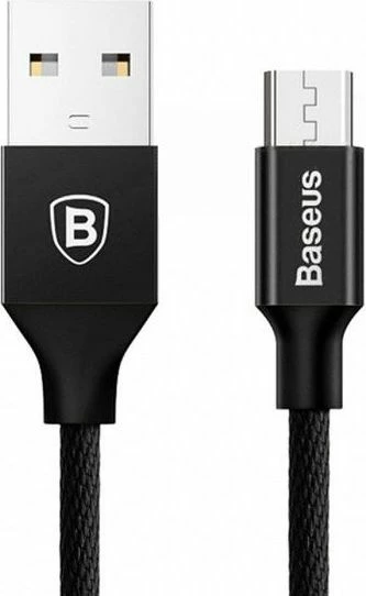 Kabllo USB-A në microUSB Baseus Yiven CAMYW-B01 1.5 m 2A USB 2.0 e zezë