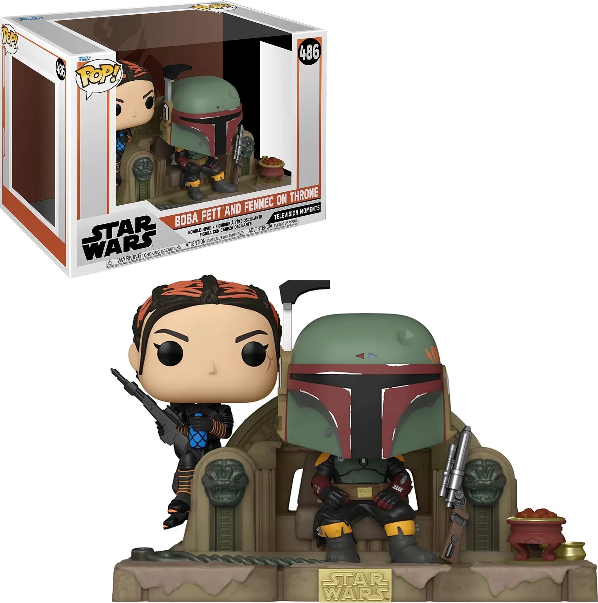 Figurinë koleksionuese Funko Pop Moment Star Wars The Mandalorian Boba Fett & Fennec Shand