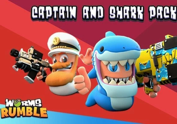Worms Rumble - Captain & Shark Double Pack DLC Global