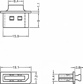 Kapak pluhuri DeLOCK për DisplayPort (female), 10 copë, transparent