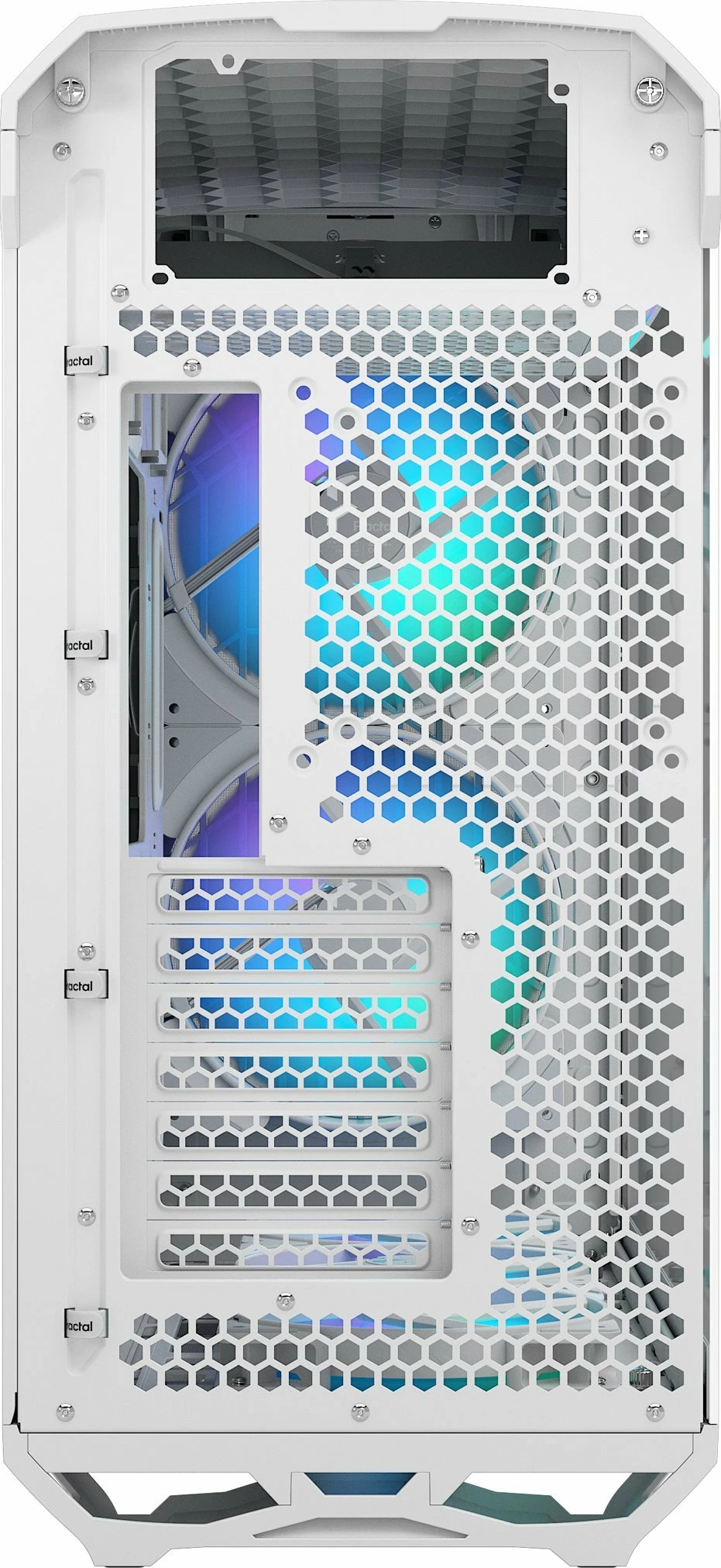 Kasë Fractal Design Torrent RGB TG Clear Tint (FD-C-TOR1A-07) Full Tower ATX/eATX, 5 ventilatorë, USB-C, e bardhë
