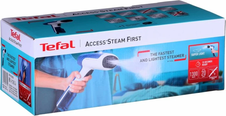 Steamer dore Tefal DT6130, bardhë/kaltër