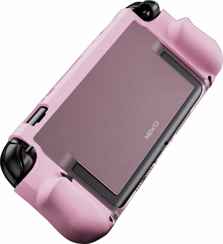 Mbështjellës për konzolë Yaxo BUZZARD YAX-GA-CS-18 për Nintendo Switch 2, mbrojtje military-grade, këmbëz palosëse, Neon Pink