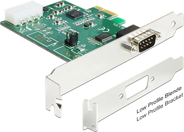Kartelë PCIe DeLOCK 89333, Serial RS-232, 1 port, Low Profile