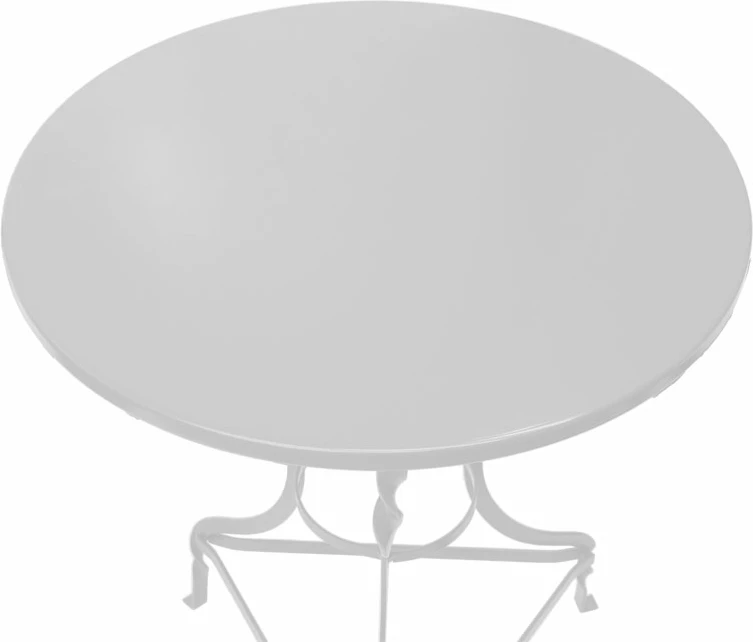 Tavolinë Noah Zappeion metalike e bardhë Φ58x72cm