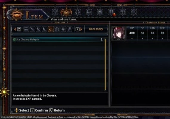 Death end re;Quest 2 - EXP Booster Equipment DLC EN/JA/ZH/ZH Global