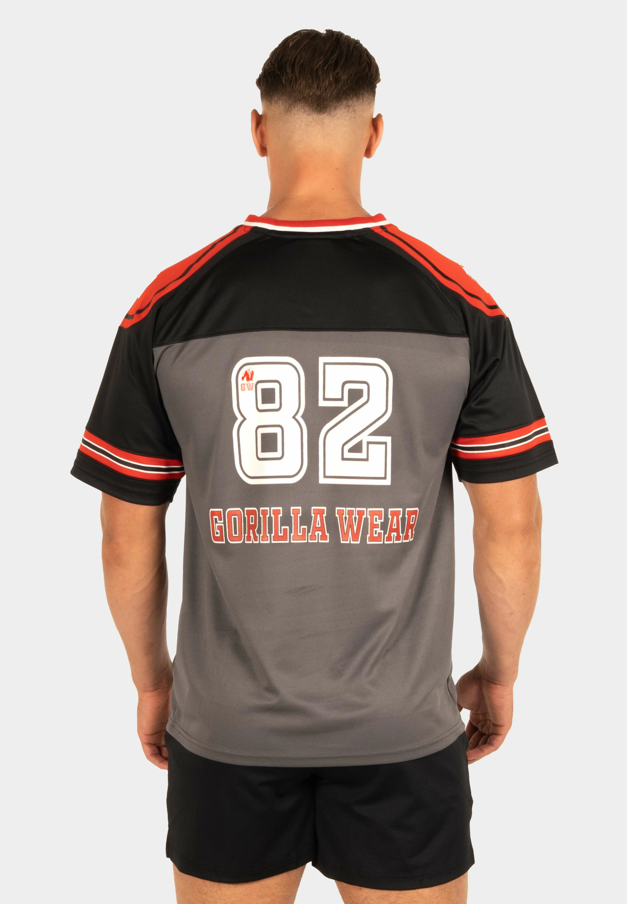 Tyler Football Jersey - Black/Red